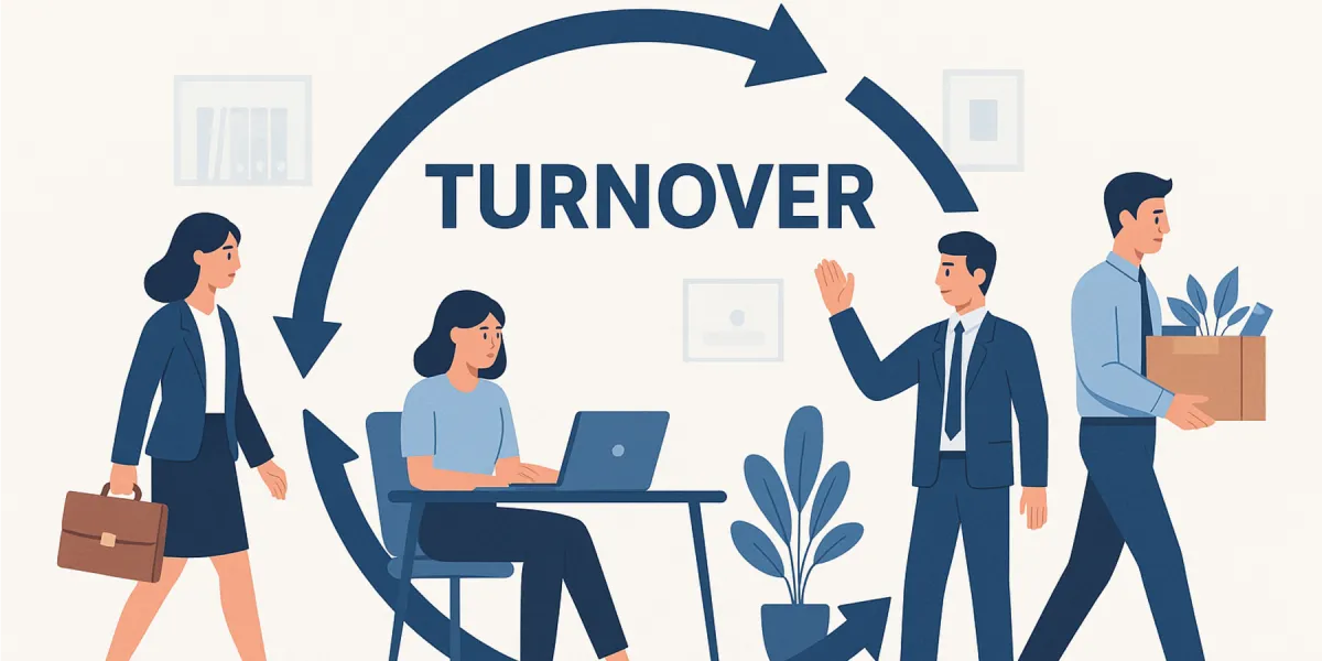 Visuel Le turnover dans votre entreprise : Comment le limiter efficacement