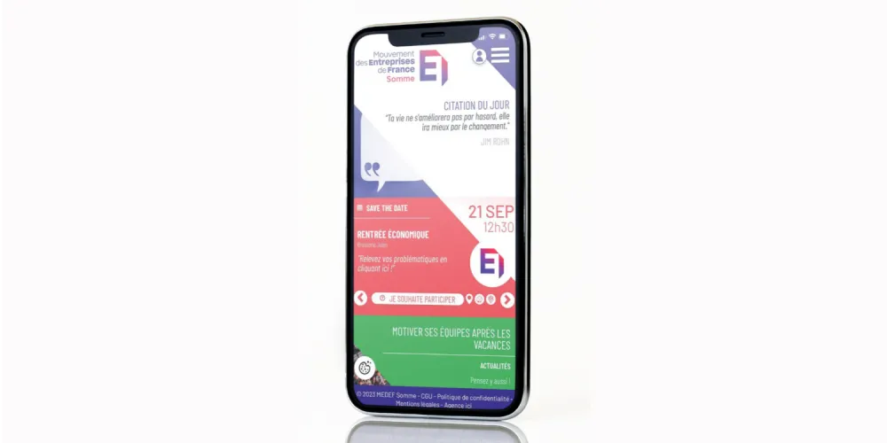 Les nouveautés de l'application MEDEF Somme