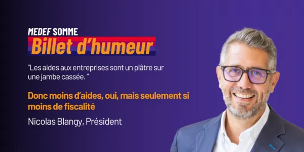 visuel [BILLET D'HUMEUR] : "Les aides aux entreprises sont un pl&acirc;tre sur une jambe cass&eacute;e"